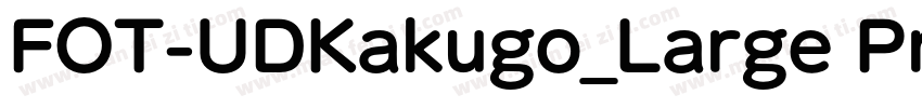 FOT-UDKakugo_Large Pr6N B字体转换